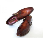 Paul Parkman Monk Strap Dress Shoes Brown / Camel