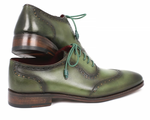 Paul Parkman Calfskin Oxfords Green