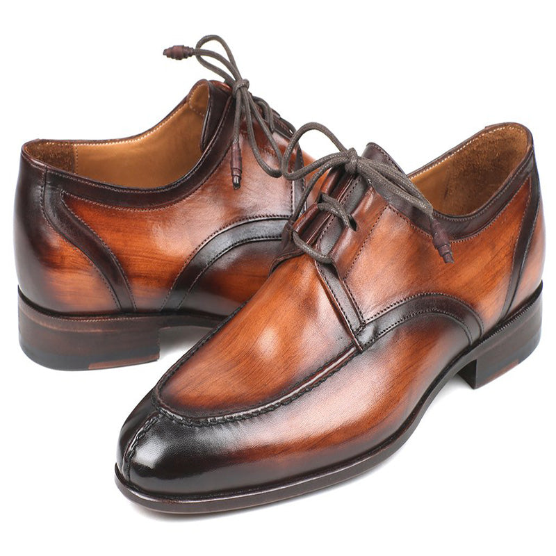 Paul Parkman Calfskin Shoes Burnished Brown