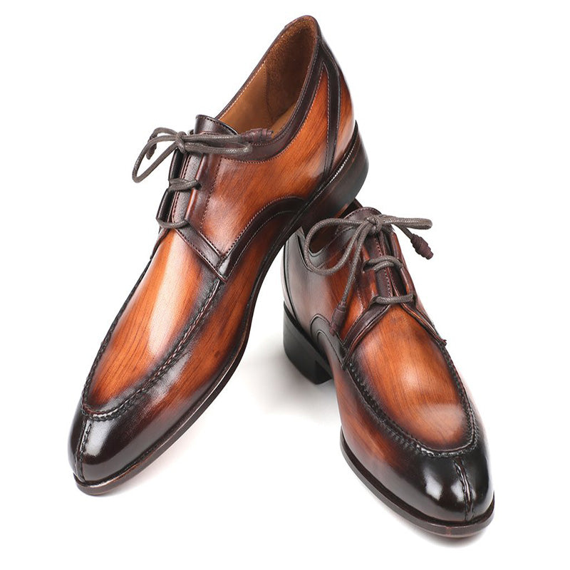 Paul Parkman Calfskin Shoes Burnished Brown