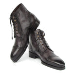 Paul Parkman Cap Toe Boots Gray / Black