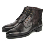 Paul Parkman Cap Toe Boots Gray / Black