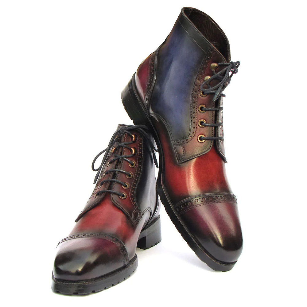 Paul Parkman Cap Toe Boots Multicolor