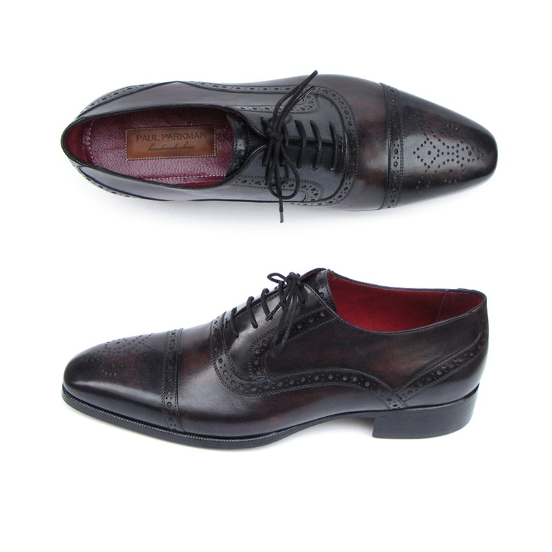 Paul Parkman Cap Toe Brogues Bronze / Black