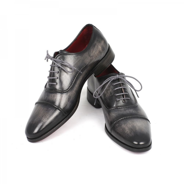 Paul Parkman Cap Toe Oxfords Black / Gray