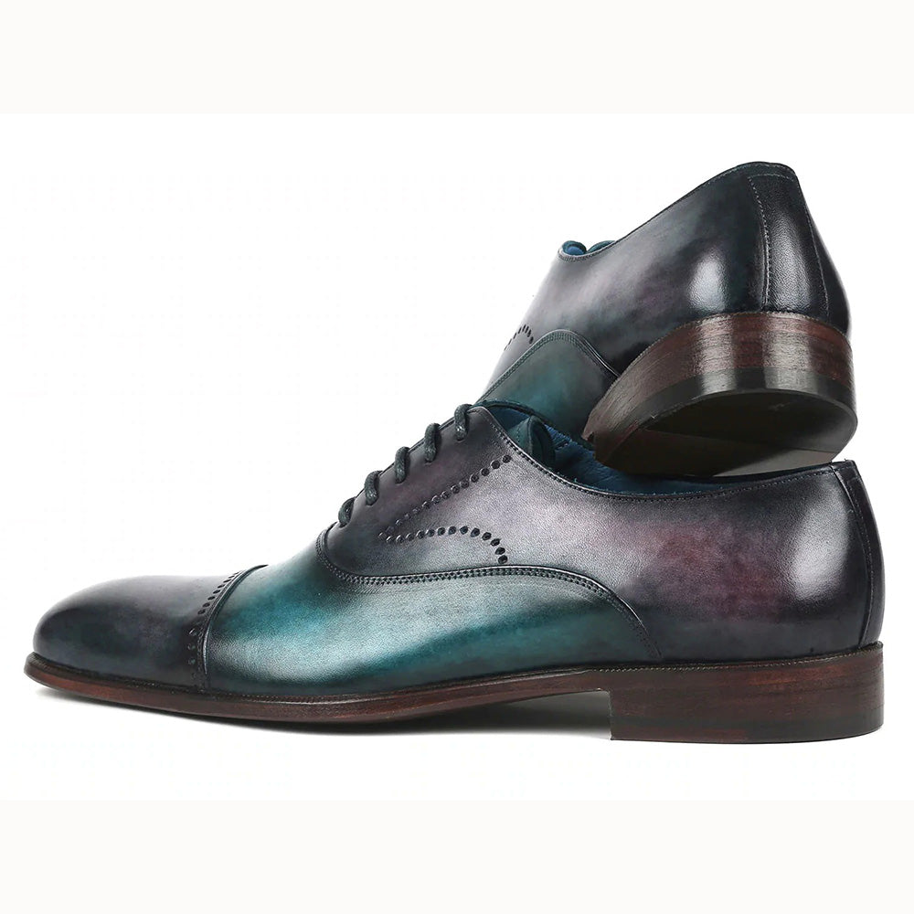 Paul Parkman Cap Toe Oxfords Purple / Turquoise