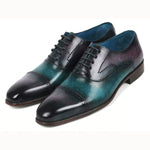 Paul Parkman Cap Toe Oxfords Purple / Turquoise