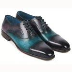 Paul Parkman Cap Toe Oxfords Purple / Turquoise