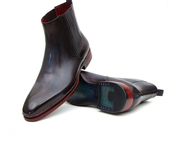 Paul Parkman Chelsea Boots Navy / Bordeaux
