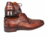 Paul Parkman Crocodile Embossed Shoes Brown