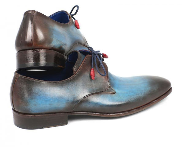 Paul Parkman Derby Shoes Blue / Brown