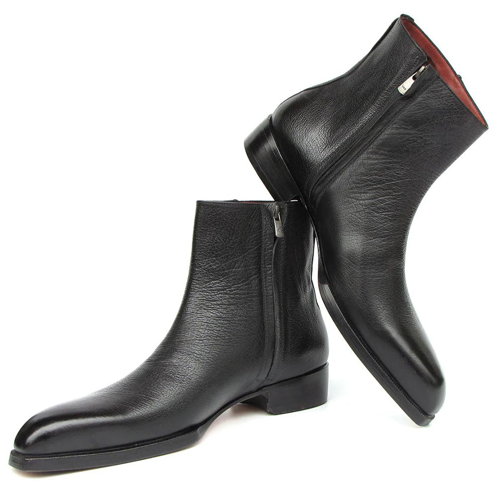 Paul Parkman Floater Leather Boots Black