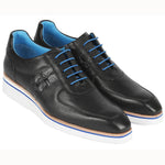 Paul Parkman Floater Leather Shoes Black