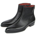 Paul Parkman Floater Leather Side Zipper Boots Black