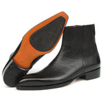Paul Parkman Floater Leather Side Zipper Boots Black