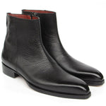 Paul Parkman Floater Leather Side Zipper Boots Black