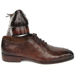 Paul Parkman Genuine Ostrich Oxfords Brown