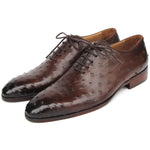 Paul Parkman Genuine Ostrich Oxfords Brown