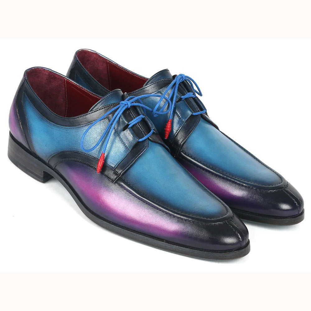 Paul Parkman Ghillie Lacing Dress Shoes Blue / Purple