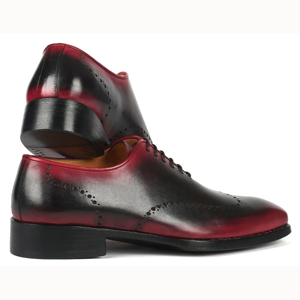 Paul Parkman Goodyear Welt Oxford Shoes Red / Black