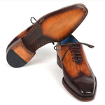 Paul Parkman Goodyear Welt Oxford Shoes Two Tone Brown