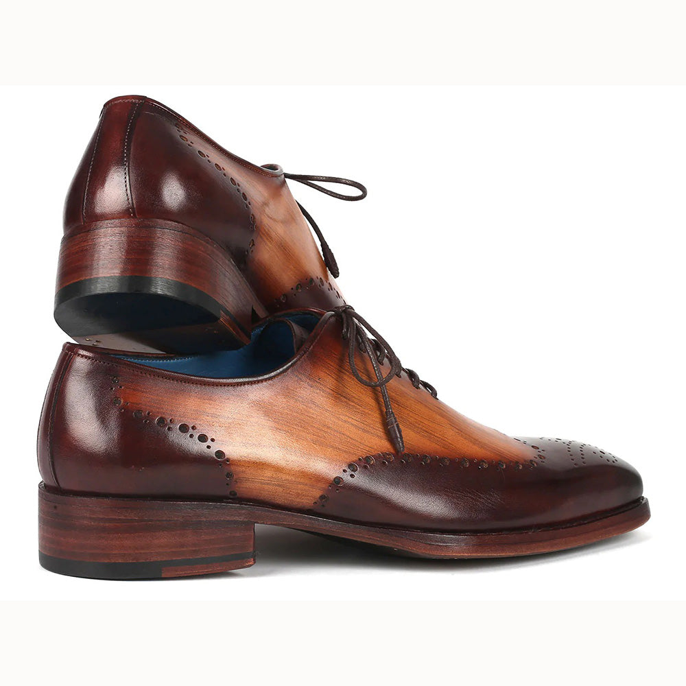 Paul Parkman Goodyear Welt Oxford Shoes Two Tone Brown