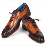 Paul Parkman Goodyear Welt Oxford Shoes Two Tone Brown