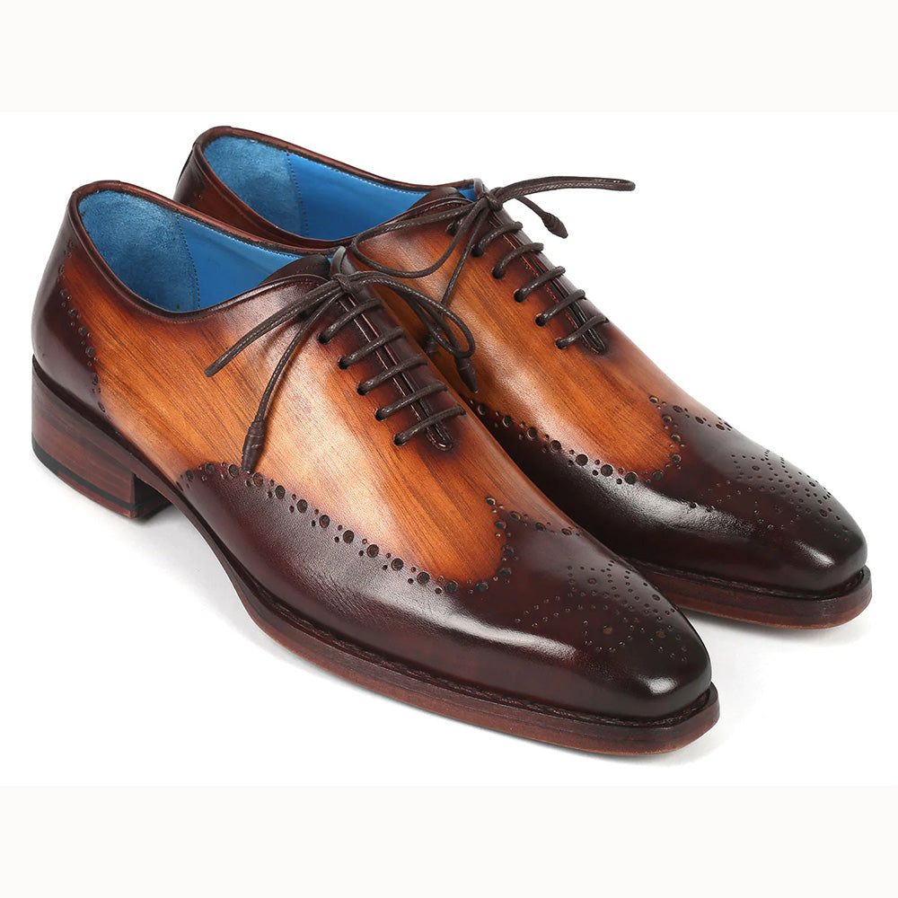 Paul Parkman Goodyear Welt Oxford Shoes Two Tone Brown