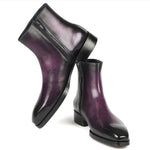 Paul Parkman Goodyear Welt Side Zipper Boots Purple