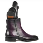 Paul Parkman Goodyear Welt Side Zipper Boots Purple