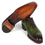 Paul Parkman Goodyear Welt Wholecut Oxfords Green / Bordeaux