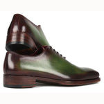 Paul Parkman Goodyear Welt Wholecut Oxfords Green / Bordeaux