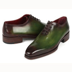 Paul Parkman Goodyear Welt Wholecut Oxfords Green / Bordeaux
