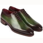 Paul Parkman Goodyear Welt Wholecut Oxfords Green / Bordeaux