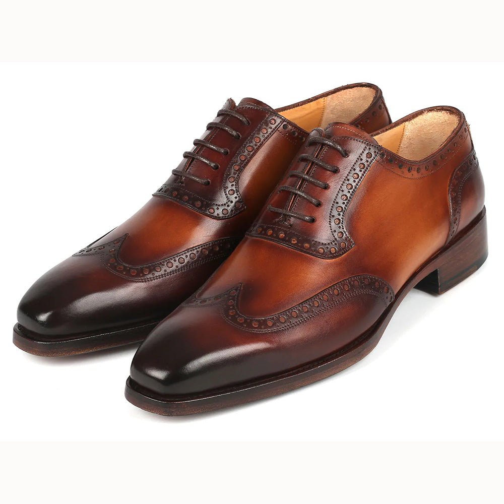 Paul Parkman Goodyear Welt Wingtip Oxfords Brown