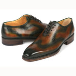Paul Parkman Goodyear Welted Oxford Shoes Brown / Green