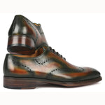 Paul Parkman Goodyear Welted Oxford Shoes Brown / Green