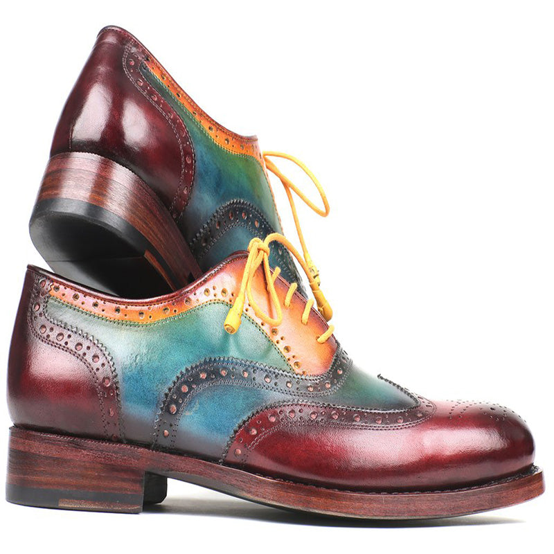 Paul Parkman Goodyear Welted Wingtip Oxfords Multi Color