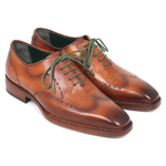 Paul Parkman Goodyear Welted Wingtip Shoes Camel