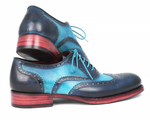 Paul Parkman Goodyear Welted Wingtip Oxfords Turquoise / Blue