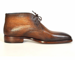 Paul Parkman Grain Leather Chukka Boots Brown / Camel