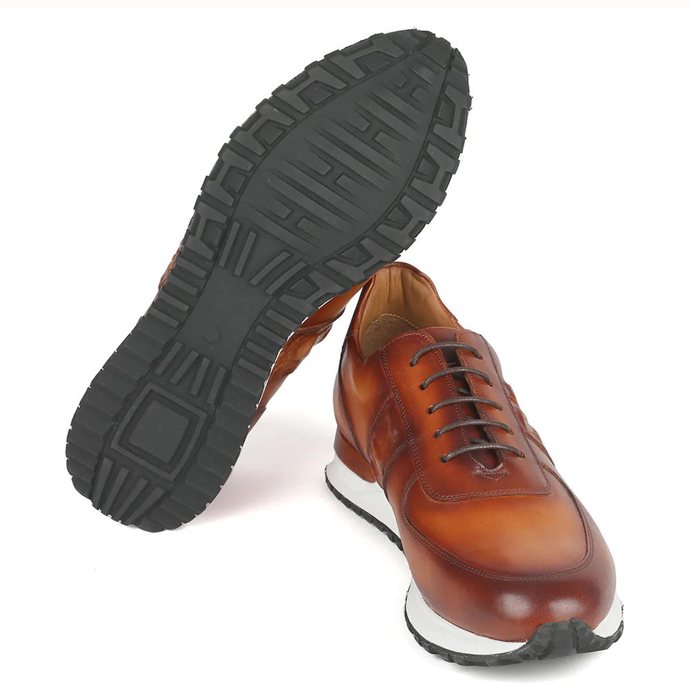 Paul Parkman Hand-Painted Sneakers Brown