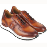 Paul Parkman Hand-Painted Sneakers Brown