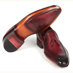 Paul Parkman Hand-Sewn Tassel Loafers Bordeaux