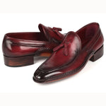 Paul Parkman Hand-Sewn Tassel Loafers Bordeaux