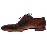 Paul Parkman Handmade Cap Toe Brogues Bordeaux/Tobacco