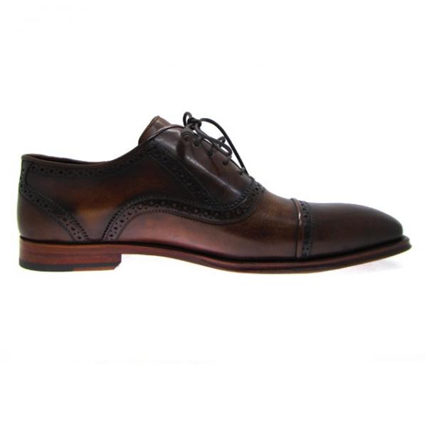 Paul Parkman Handmade Cap Toe Oxfords Brown/Tobacco