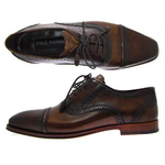 Paul Parkman Handmade Cap Toe Oxfords Brown/Tobacco
