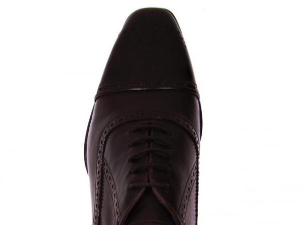 Paul Parkman Handmade Cap Toe Oxfords Dark Brown