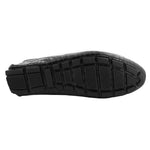 Paul Parkman Handmade Croco Driving Moccasins Black